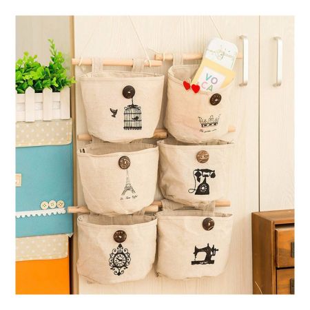 Combo Túi Vải Bố Treo Tường Xinh Xắn, Tiện Dụng